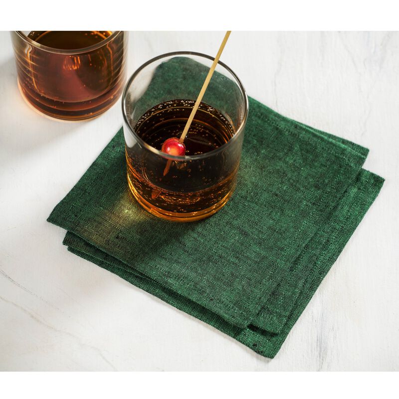 Linen Cocktail Napkins - Athena