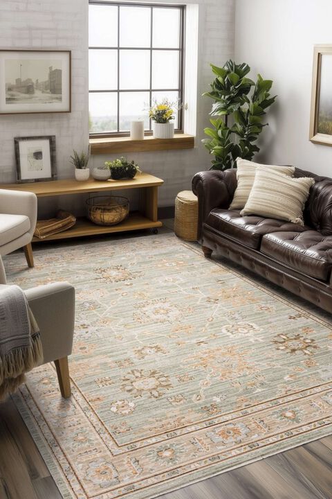 Persepolis Anzali Dusty Sage 5'3" x 7'10" Rug