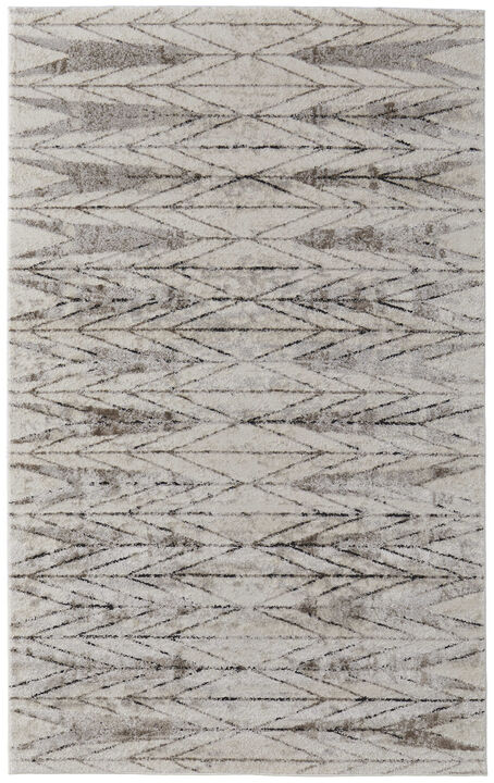 HomeRoots Geometric Power Loom Area Rug