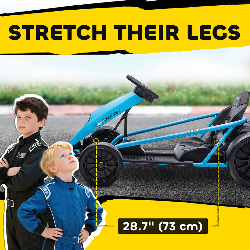 BreeBe 24V Electric Go Kart for Kids, Drift Ride-On Racing Go Kart with 2 Speeds image number 5