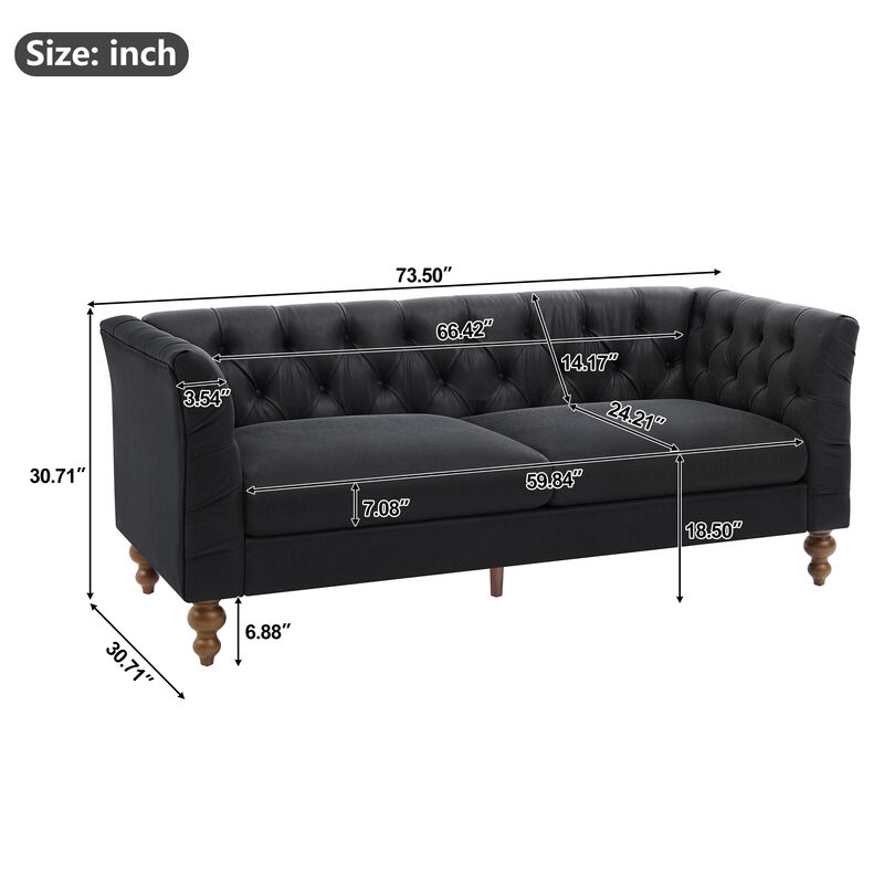 Kelhak 3 Seat PU Sofa image number 9
