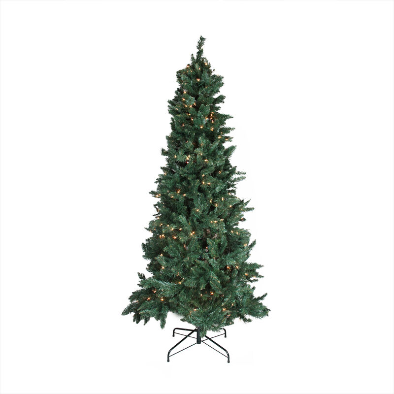 9' Pre-lit Slim Pine Artificial Christmas Tree  Clear Lights