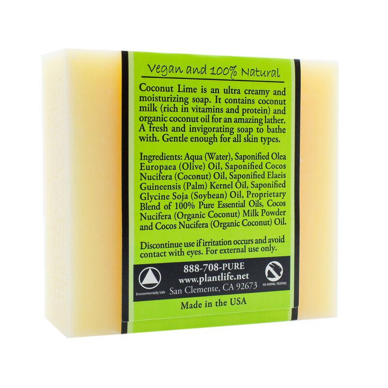 Plantlife Bar Soap - Coconut Lime image number 2
