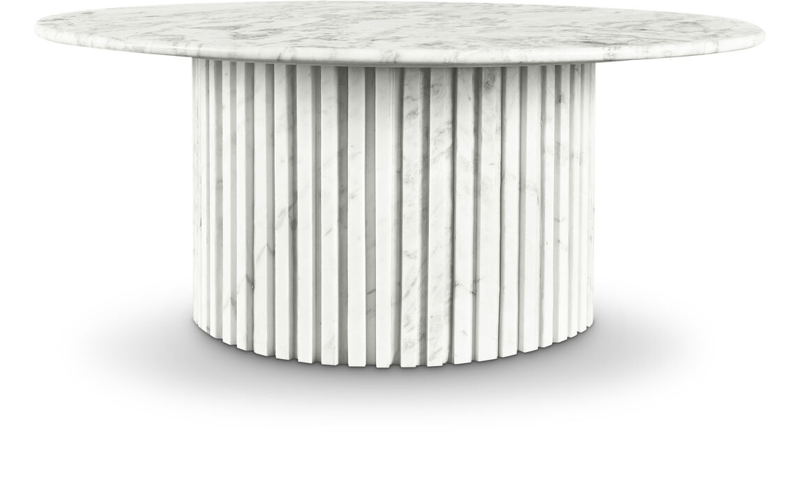 Meridian Furniture Genoa White Coffee Table