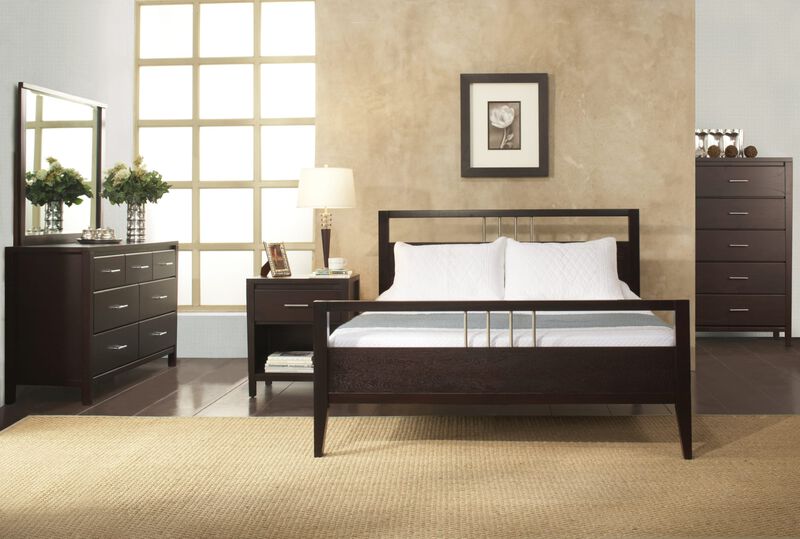 Nevis Full Size Platform Bed in Espresso