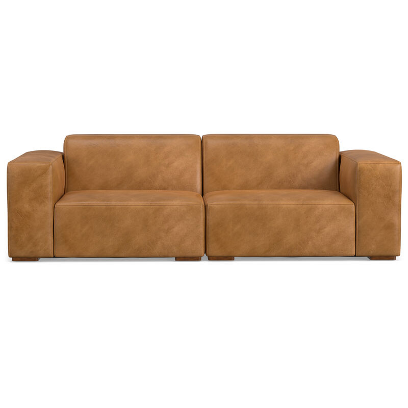 Rex 2-Seater Modular Sofa in Genuine Leather