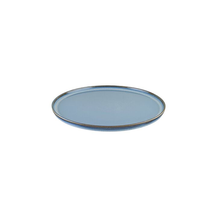 Sky dia.11" Round Blue Porcelain Plate