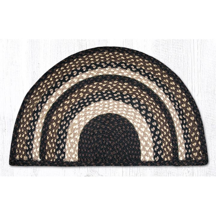 Earth Rugs Sc-313 Mocha Frappuccino Small Rug Slice 18 X 29
