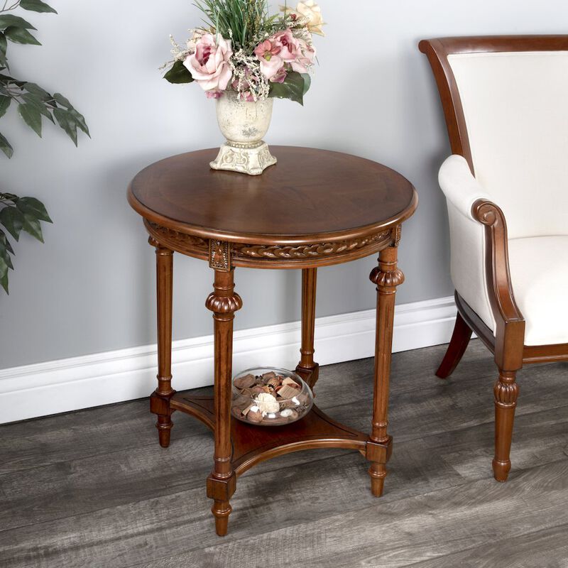 Butler Specialty Hellinger Round End Table, Medium Brown image number 8