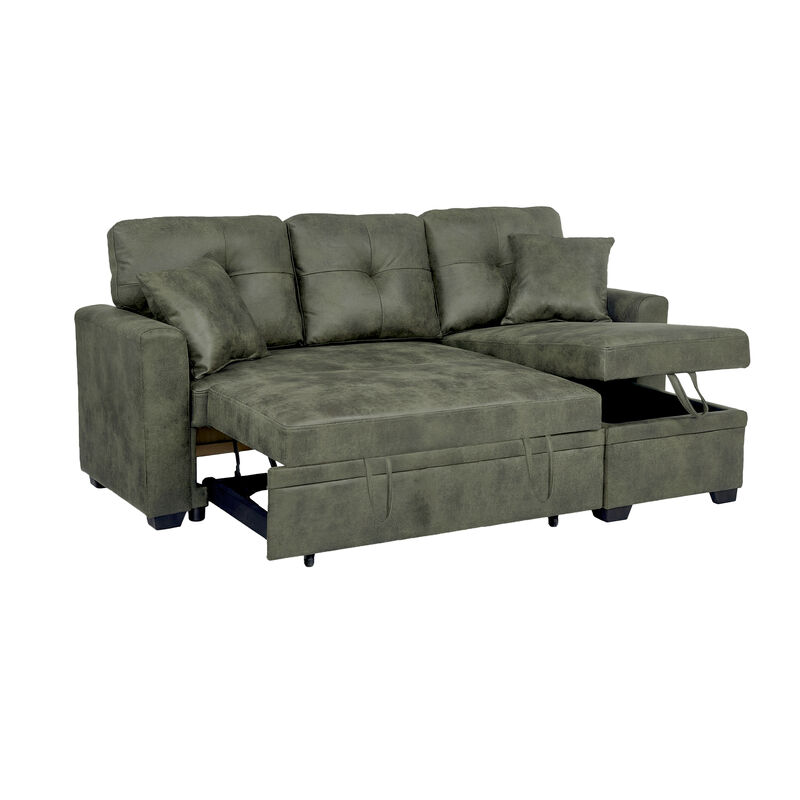 Jomple Foil Fabric Sectional Sleeper sofa image number 7
