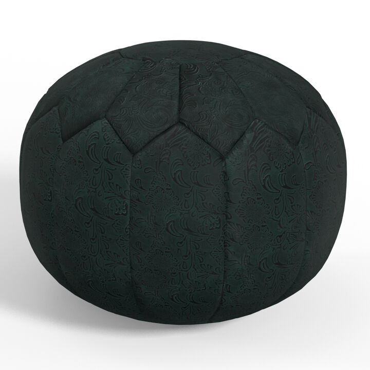 Simpli Home Drury Round Pouf