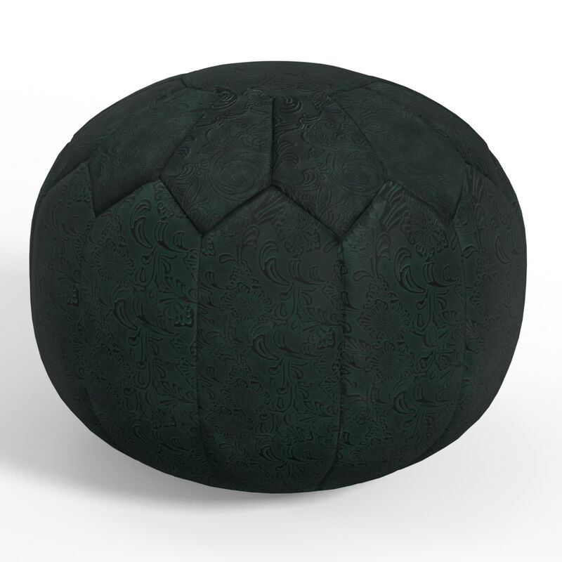 Simpli Home Drury Round Pouf image number 0