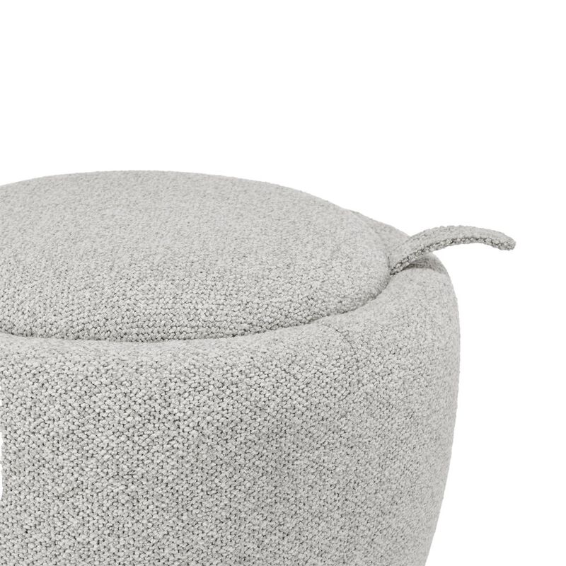 Murphy Fabric Storage Ottoman, Horizon Gray