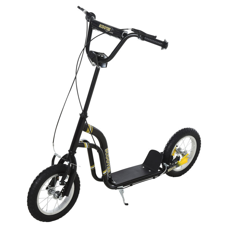 BreeBe Youth Scooter Front and Rear Caliper Dual Brakes 12-Inch Inflatable Front Wheel Ride On Toy image number 0