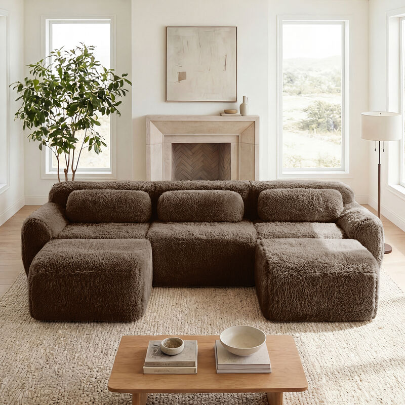 Ciltur U-shaped Boneless Sectional Sofa image number 1
