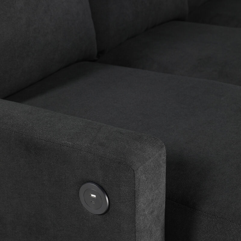 Merax Sectional Sofa Convertible Sectional Sofa U-shaped Sofa