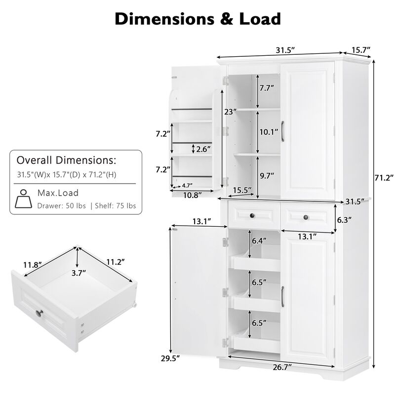 Lutseg Pantry Cabinet image number 2