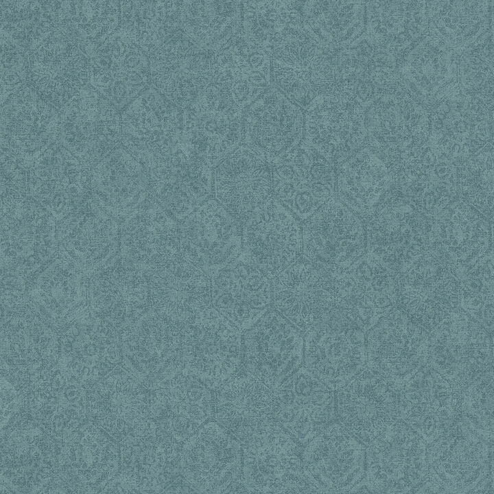 Edsel Blue Geometric Wallpaper