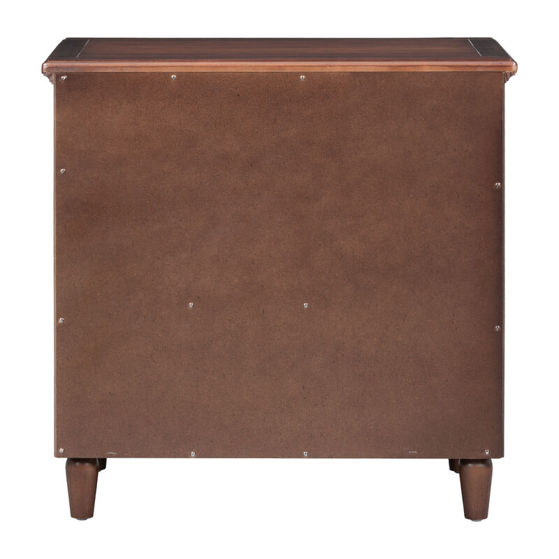 Merax Classic 3-Drawer Nightstand Storage Wood Cabinet