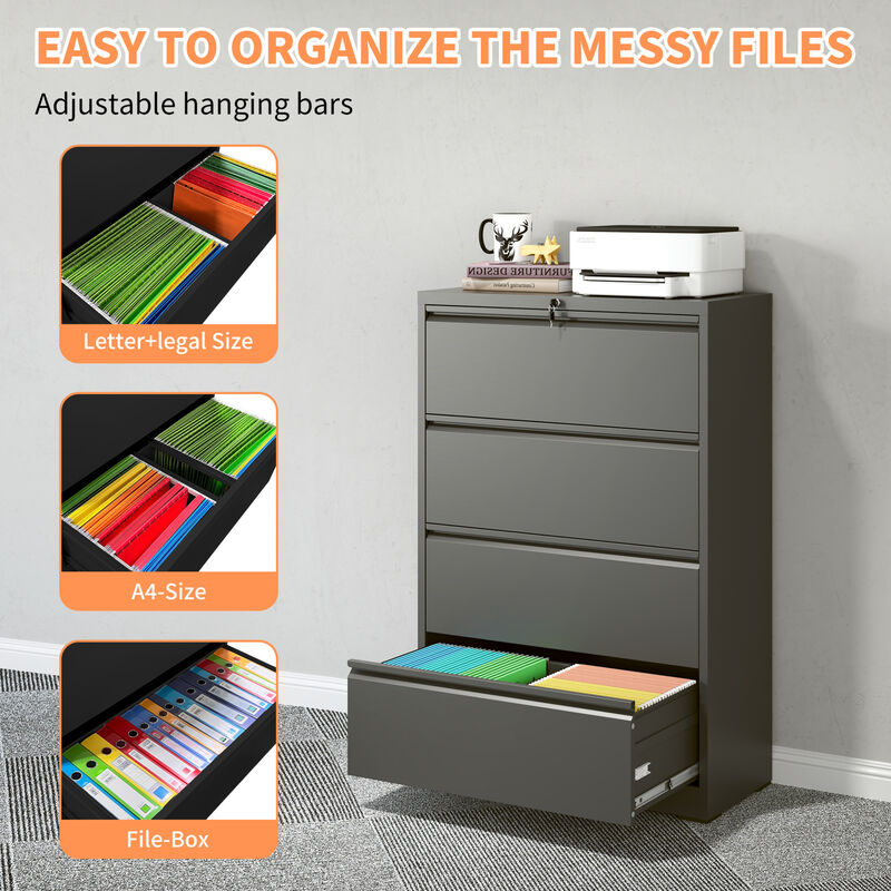 4-Drawer Lateral File Cabinet image number 8