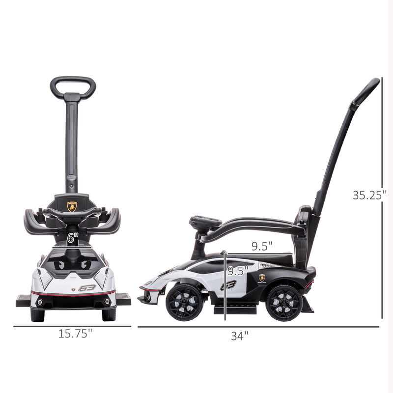 BreeBe Toddler Push Car, Lamborghini Stroller Walking Car image number 2