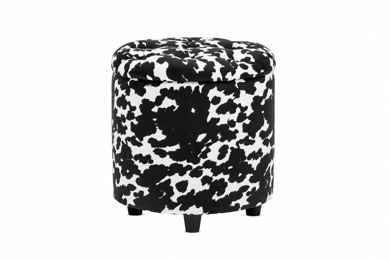 Round Storage Ottoman image number 0