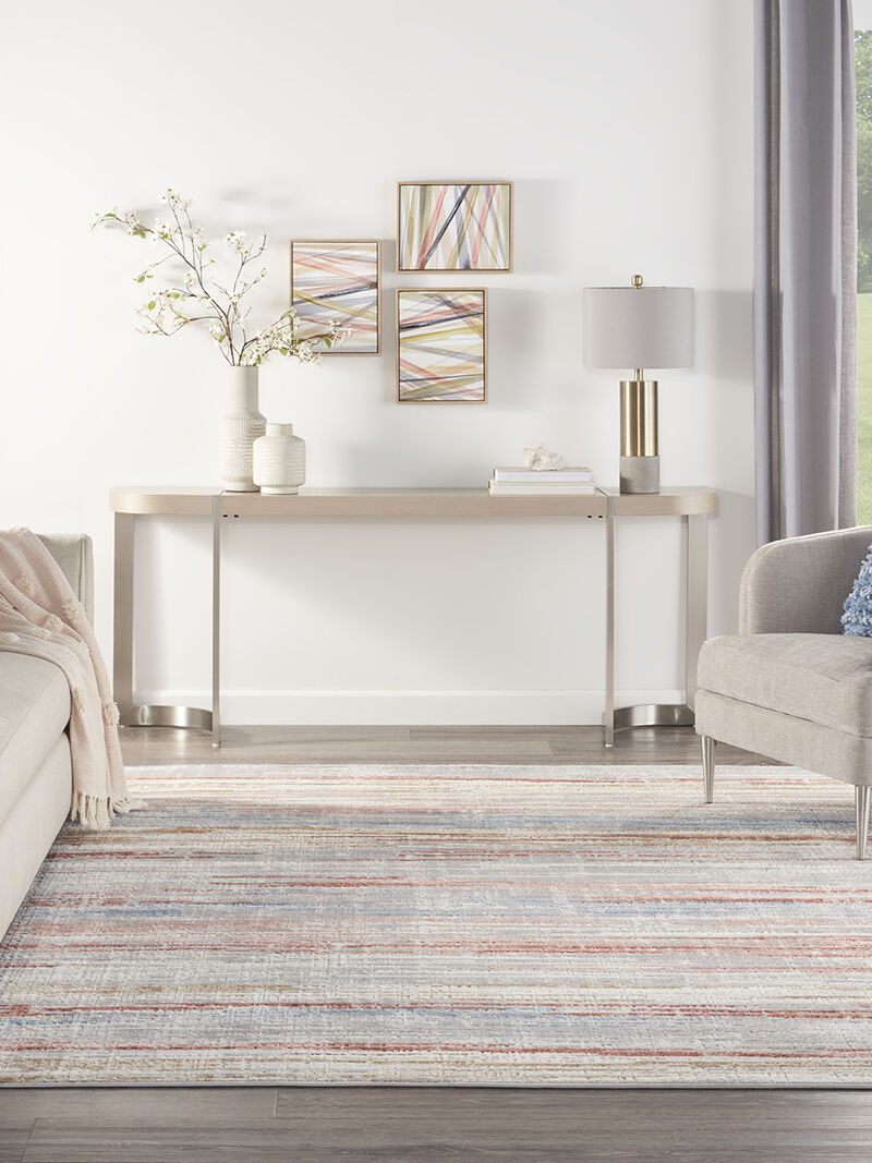 Elation ETN01 Ivory/Multicolor 9' x 12' Rug