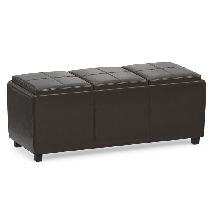 Simpli Home Avalon Storage Ottoman