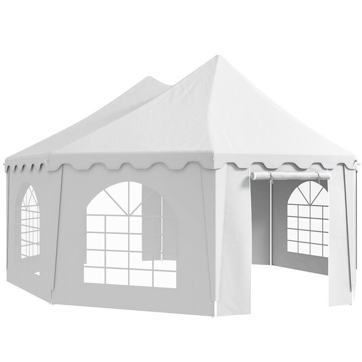 Hivvago Large Party Tent 22.3x16.4 with Carrying Bags for Events