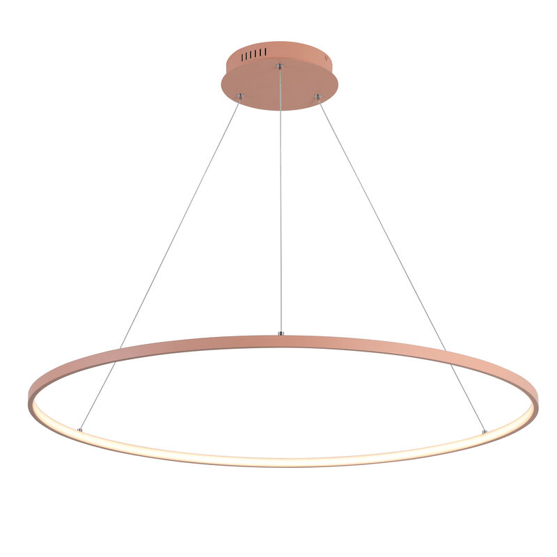 Brice Modern Contemporary Metal Round Dimmable Integrated LED Pendant image number 0