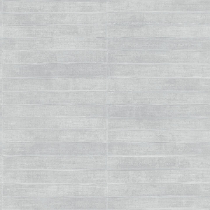 Dermot Silver Horizontal Stripe Wallpaper (Set of 2)