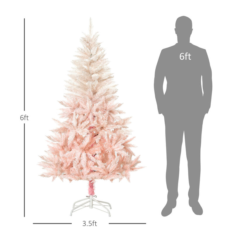 BreeBe 6ft Realistic Artificial Christmas Tree with Full Branches image number 2