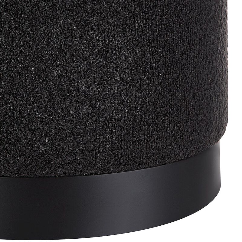 Renwil Castillo Ottoman In Black Color