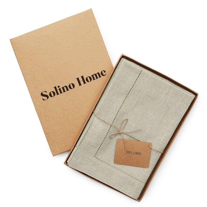 Linen Dinner Napkins - Classic Hemstitch