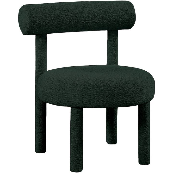 Meridian Furniture Parlor Green Boucle Fabric Accent Chair