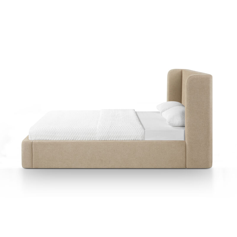Harmony Tan Performance Chenille Queen Bed image number 2