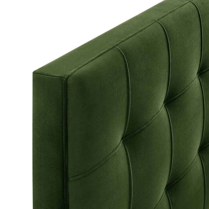 Lily Stain-Resistant Performance Velvet Twin Size Headboard image number 5