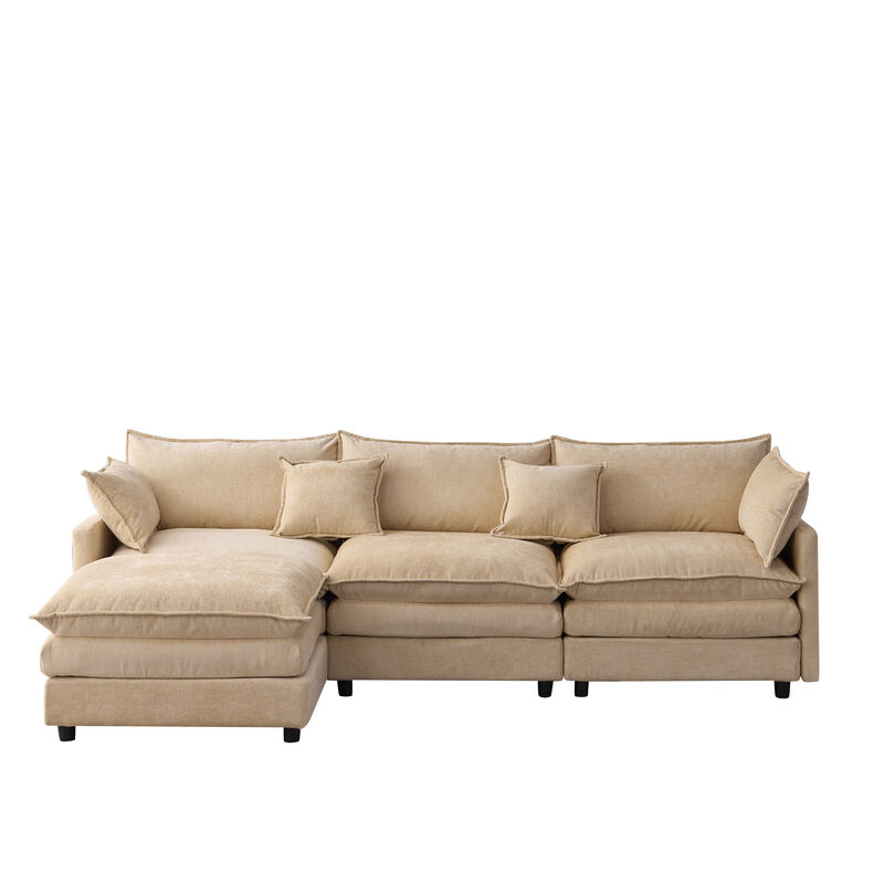 Vulwab 105" Modular Sectional Couch image number 0