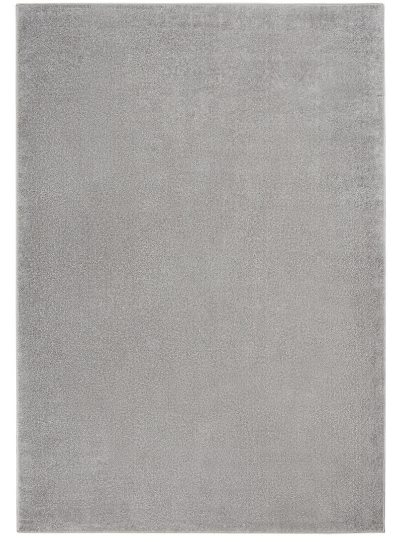 Nourison Essentials NRE01 Silver/Gray 5' x 7' Rug image number 0