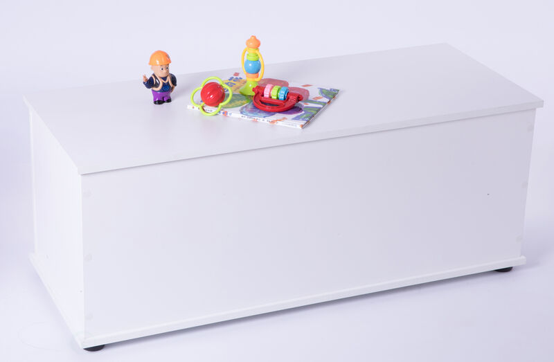 Large Storage Toy Box with Soft Closure Lid, Wooden Organizing Furniture Storage Chest, Brown