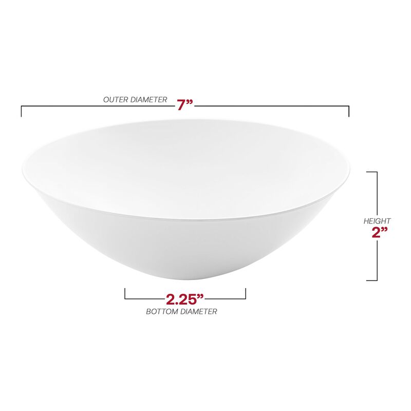 16 oz. Solid White Organic Round Plastic Soup Bowls (60 Bowls) image number 3