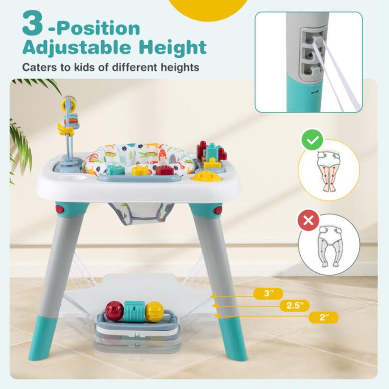 Hivvago 6-in-1 Baby Activity Center Infant Jumper Toddler Table