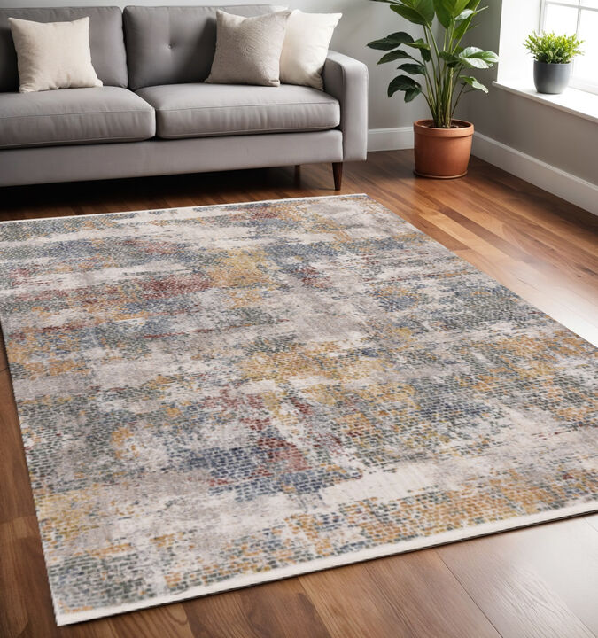 HomeRoots Abstract Area Rug