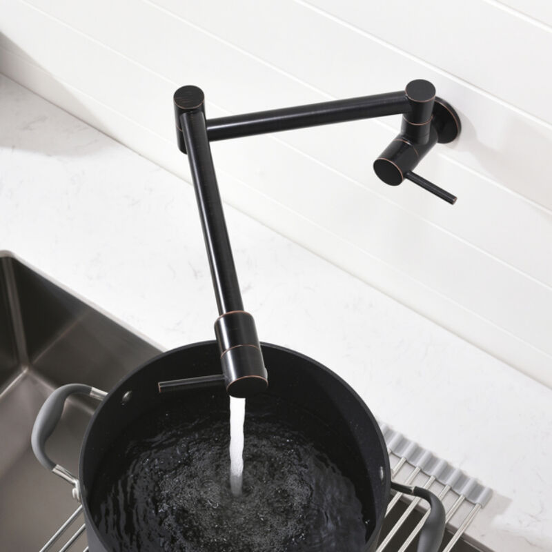 Brass Foldable Kitchen Faucet Rotatable Cold Water Tap for Sink