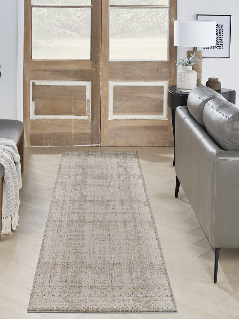 Lynx LNX06 Ivory/Multicolor 2'3" x 12' Rug