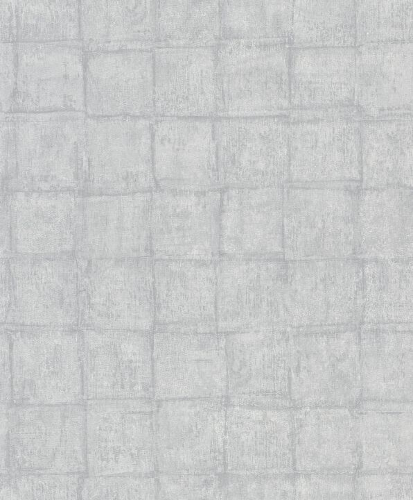 Eden Tile Silver Grey Wallpaper EN3397014