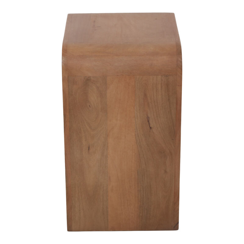 Chestnut Mango Wood Side Table with Shelf image number 4