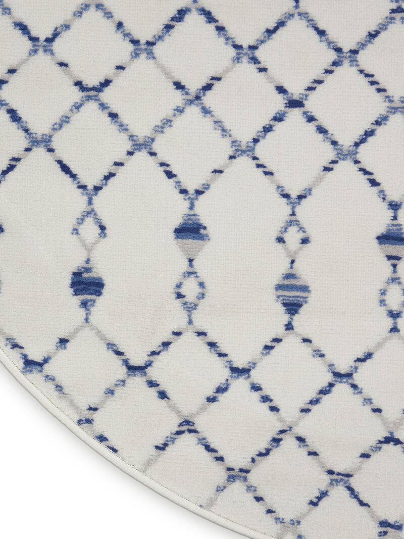 Whimsicle WHS02 Ivory 5' x Round Rug