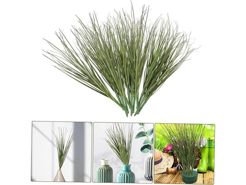12 Piece Artificial Greenery Stems Vase Filler Grass 11 79in image number 2