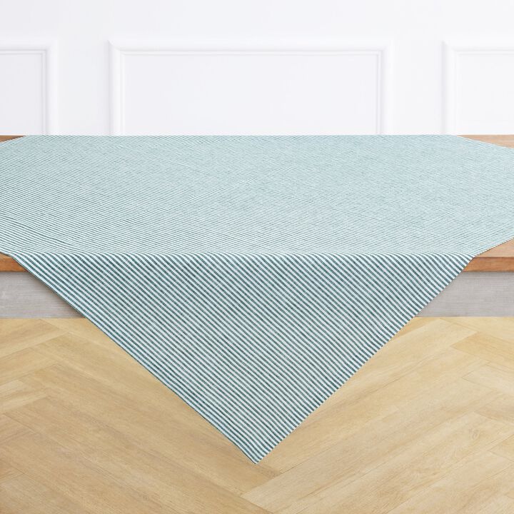 Linen Table Throw - Narrow Stripe